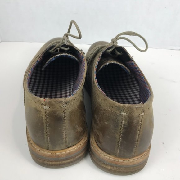 Ben Sherman Tan leather wing tip oxford US 9.5 EU 42.5